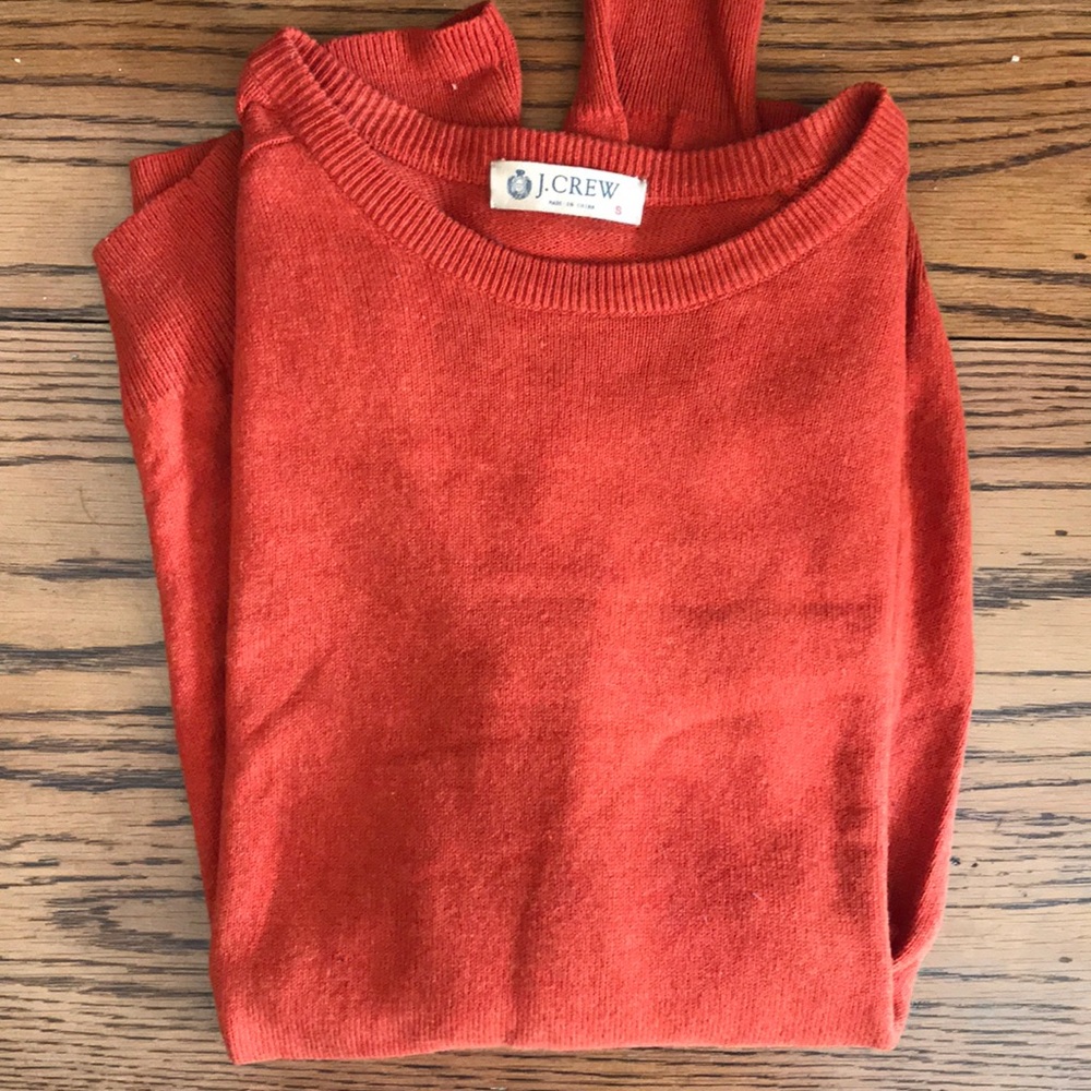 Unisex orange/pumpkin colored crewneck sweater